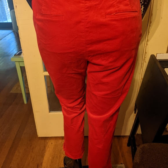 RSVP Talbots red velvet trousers - Picture 4 of 16